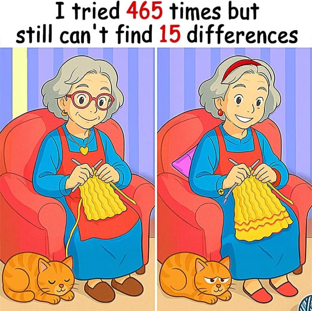 Can You Spot the 15 Differences?
