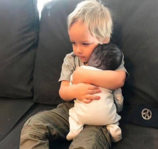 ST The stillborn baby was placed in his older brother’s arms, seconds later, a cry echoes loudly! ST