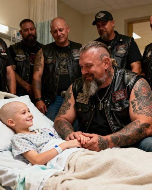 ST.40 Bikers Took Shifts Holding Dying Little Girl’s Hand For 3 Months So She’d Never Wake Up Alone In Hospice