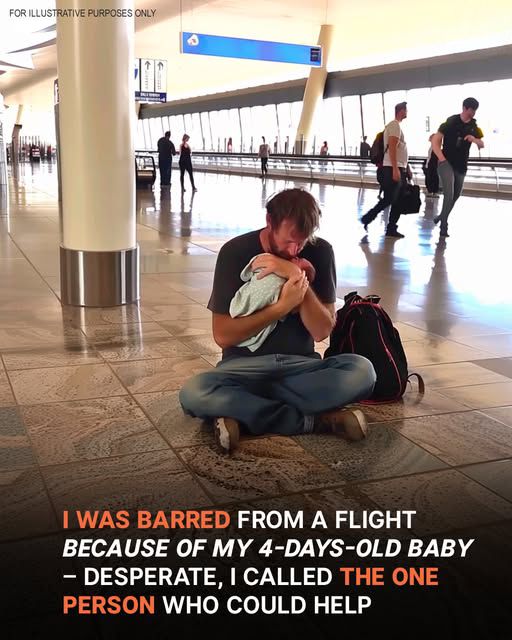 Stranger Assists Widowed Father Denied Flight with Newborn