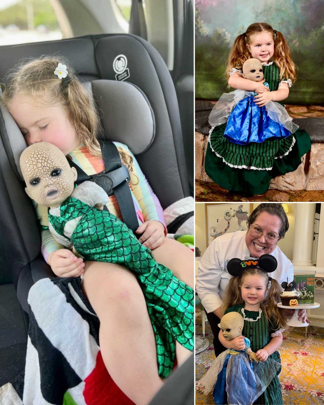 ST.Meet this season’s spooky little queen: Three-year-old obsessed with creepy doll charms Disney employees and captures everyone’s attention with delight