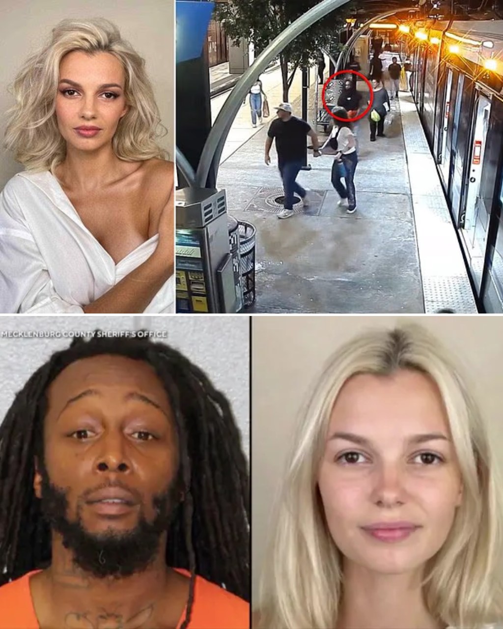 Chilling new video has surfaced, capturing the very night a knife-wielding man allegedly stabbed a Ukrainian refugee to death aboard a train—a brutal act that stunned America. The grainy footage shows the suspect moving through the station, his every step now carrying a terrifying weight. What seemed like an ordinary night spiraled into horror, ending in a tragedy that left passengers screaming and a nation reeling.