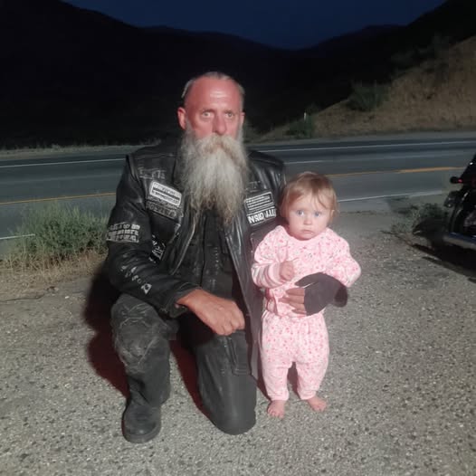 I almost this little girl. She was crawling ….