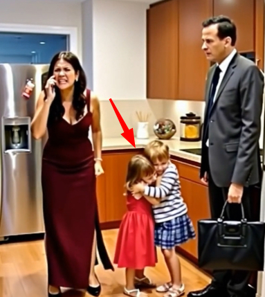 The little girl cried and begged her stepmother, “Don’t hurt us.” Suddenly, her millionaire father