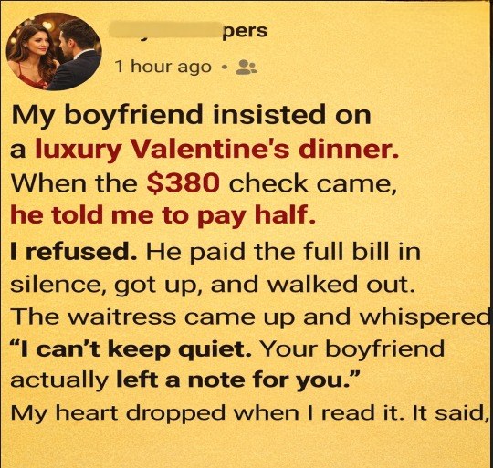 A Special Evening Turned Into an Unexpected Lesson