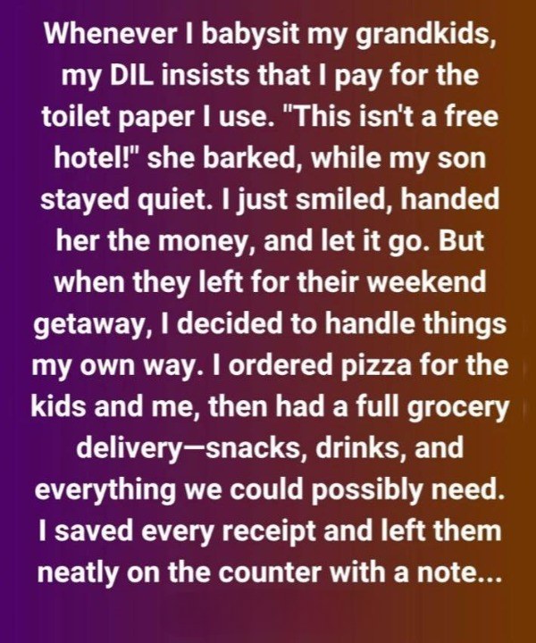 My Daughter-in-Law Charged Me for Toilet Paper—She Had No Idea What I Did Next Would Change Everything