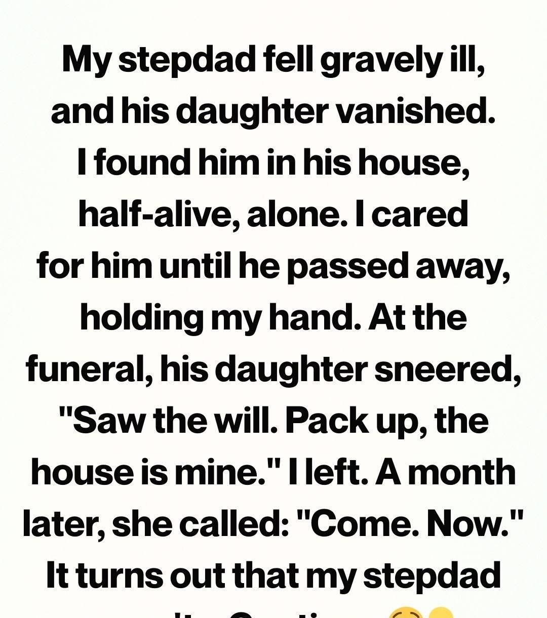 His Daughter Left Him Alone When He Got Sick — I Stayed Until the End, and His Final Decision Changed My Life