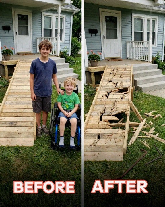 My Son Built a Ramp for a Neighbor in a Wheelchair — When Someone Destroyed It, Karma Came Faster Than Anyone Expected