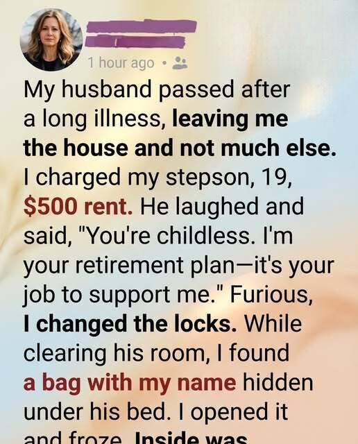 After My Husband Passed, I Asked My Stepson to Contribute Rent — What I Uncovered Changed Everything