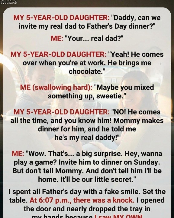 Little Girl’s Innocent Father’s Day Request Sparks Terrifying Cheating Suspicions Until Front Door Surprise Changes Everything